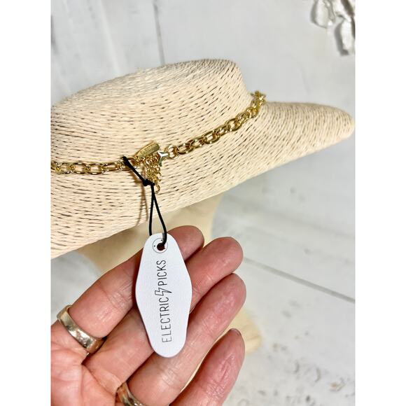 NWT Electric Picks Dane 14kt Gold Plated Chain Necklace with Pendant - Picture 5 of 5